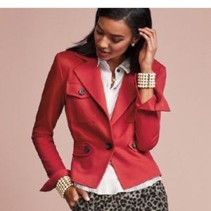 Cabi Red Blazer Size 6 #3374